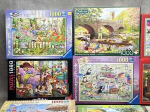 Nine jigsaw puzzles including Ravensburger - 2