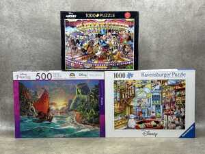 Nine jigsaw puzzles including Ravensburg, Disney, etc - 4
