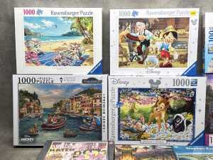 Ten jigsaw puzzles including Ravensburg, Disney, etc. - 2