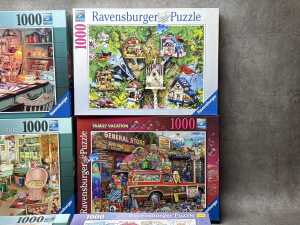 Nine jigsaw puzzles including Ravensberg - 3