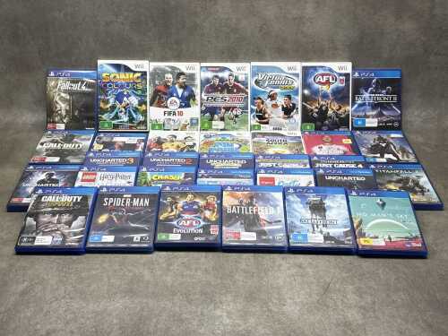 PS4 and Wii video games, including Lego Harry Potter Collection