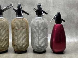 Five soda siphons - 3