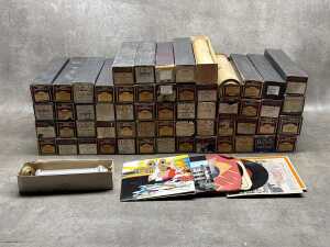 Pianola music rolls.