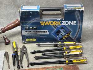 Assorted tools including Stanley - 2