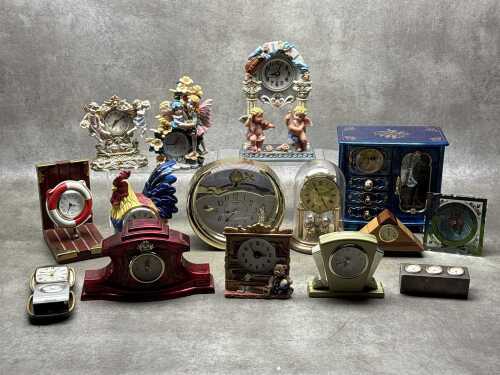 Assorted decorative clocks