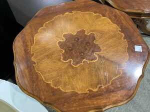 Pair of Victorian walnut side tables - 2