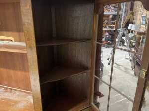 Georgian style corner display cabinet - 2