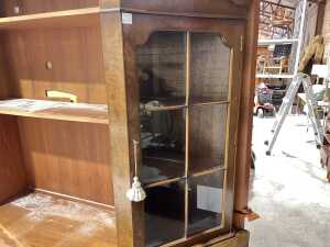 Georgian style corner display cabinet - 5