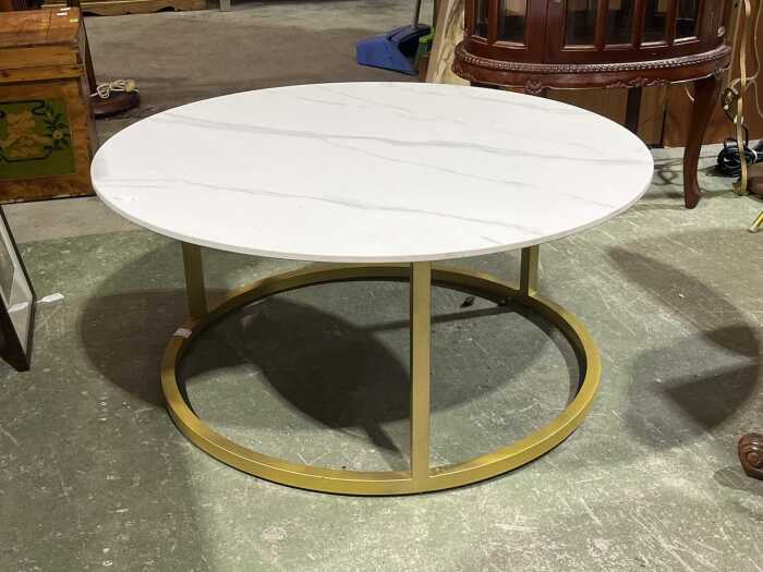 Modern marble style top coffee table