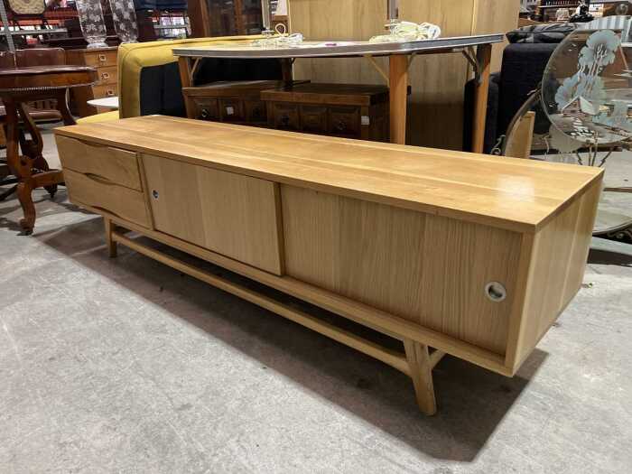 Modern timber entertainment unit