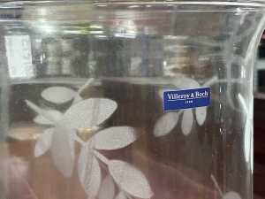 Pair of Villeroy & Boch 'Helium' hurricane glass vase. - 2
