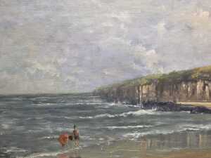 Dorothy Bale, Winter Waders, Merimbula. Oil painting on board - 2