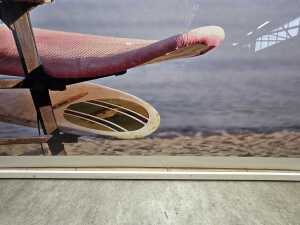 Contemporary photographic print of rack of surfboards - 3