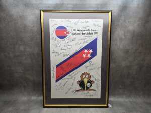 1990 Commonwealth Games signed framed memorabilia