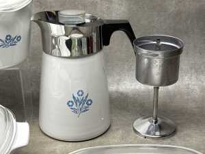 Corningware 'Cornflower' cookware items - 3