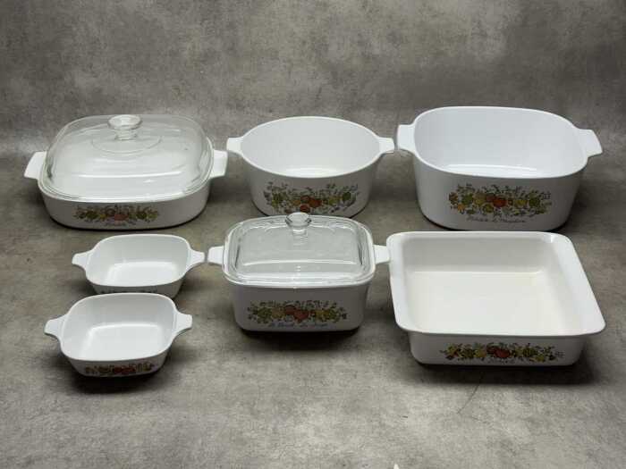 Corningware 'Spice of Life' cookware items