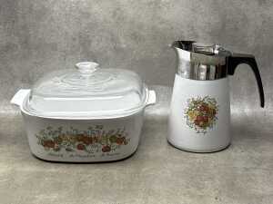 Corningware 'Spice of Life' cookware items - 2