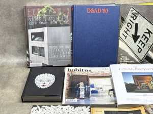 Design books and magazines, including Art Basel Year 44 - 2