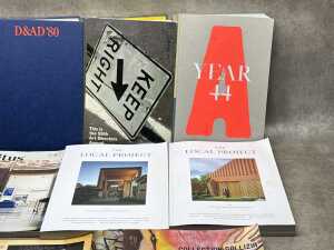 Design books and magazines, including Art Basel Year 44 - 3