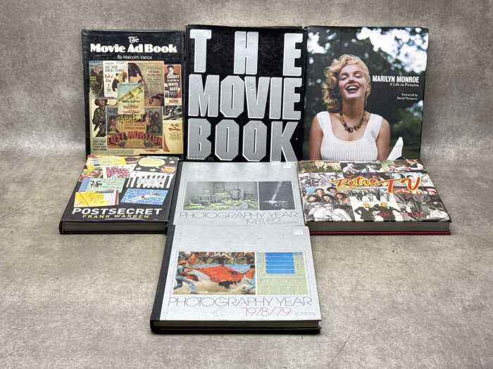 Mostly Photography books, including Marilyn Monroe