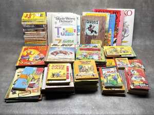 Early children's books, including Enid Blyton and Noddy,