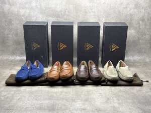 Four NEW pairs of Nappa Tori Australia leather men's shoes, size UK 7