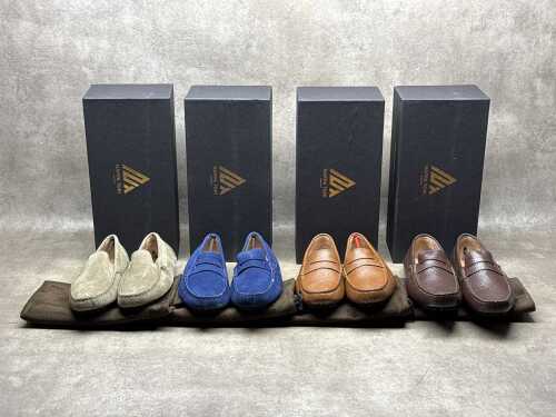 Four NEW pairs of Nappa Tori Australia leather men's shoes, size UK 6