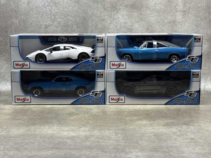 Four Maisto special edition 1:18 scale die-cast