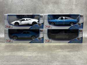 Four Maisto special edition 1:18 scale die-cast