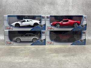 Four Maisto special edition 1:18 scale die-cast