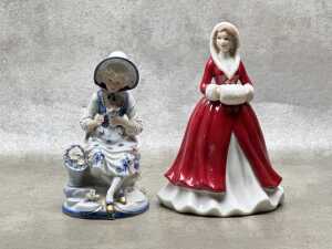 Six porcelain figures, including Royal Doulton - 3