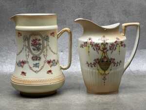Antique Crown Devon porcelain blush ware - 4