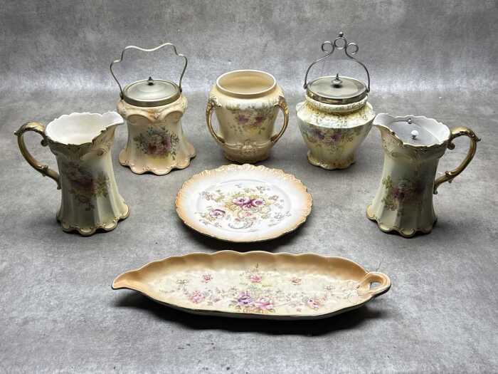 Antique SF&C porcelain blush ware
