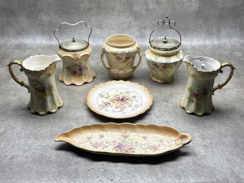 Antique SF&C porcelain blush ware