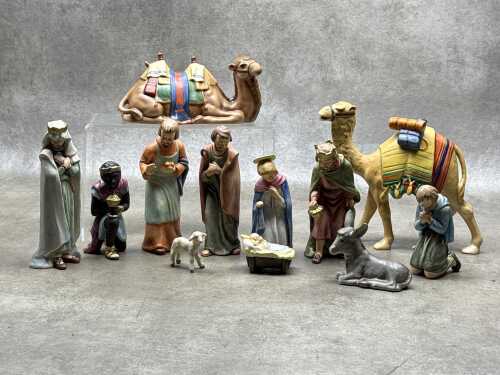 Goebel ceramic nativity scene figures
