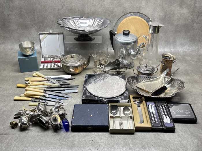 Metalware, including silver plate
