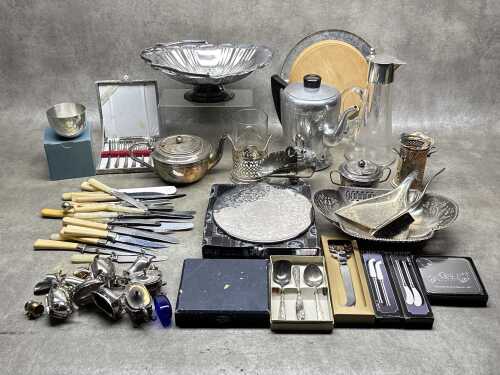 Metalware, including silver plate