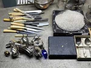 Metalware, including silver plate - 4