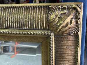Rectangular gilt wall mirror - 2
