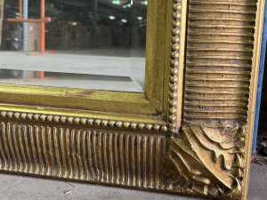 Rectangular gilt wall mirror - 3