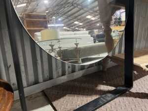 Grazia & Co 'Lunar' steel-framed mirror - 3