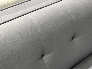 Modern three-seater fabric couch - 5