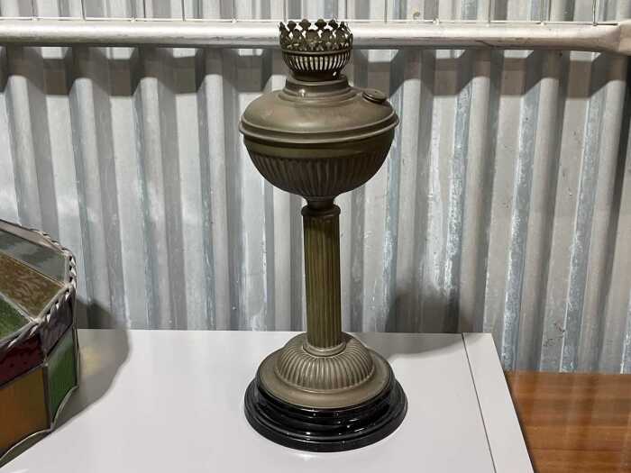 Brass kerosene lamp base