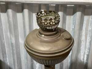 Brass kerosene lamp base - 2