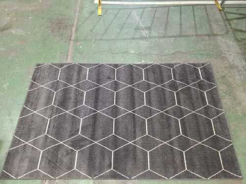 Turkish machine-made polyester floor rug