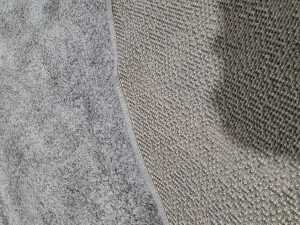 Machine-made synthetic circular shag pile rug - 3