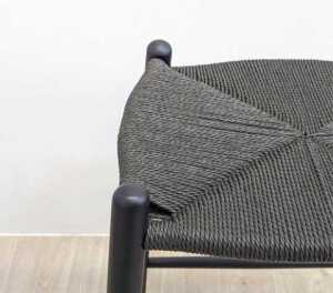 Pair of rattan stackable bar stools - 3