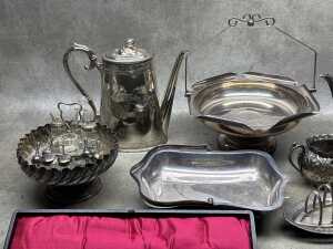 Assorted silver plate including antique - 3