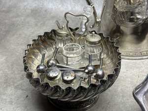 Assorted silver plate including antique - 5