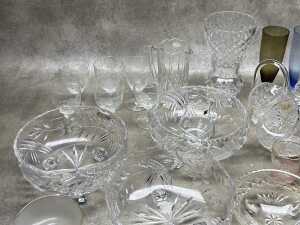 Crystal and glassware, including Bohemian and coloured glassware - 2